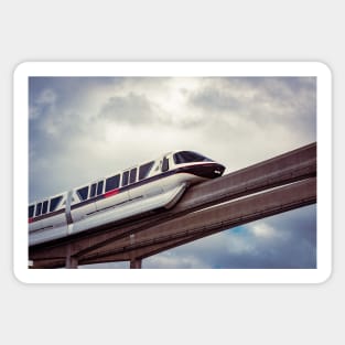 Black and Red Monorail Sticker